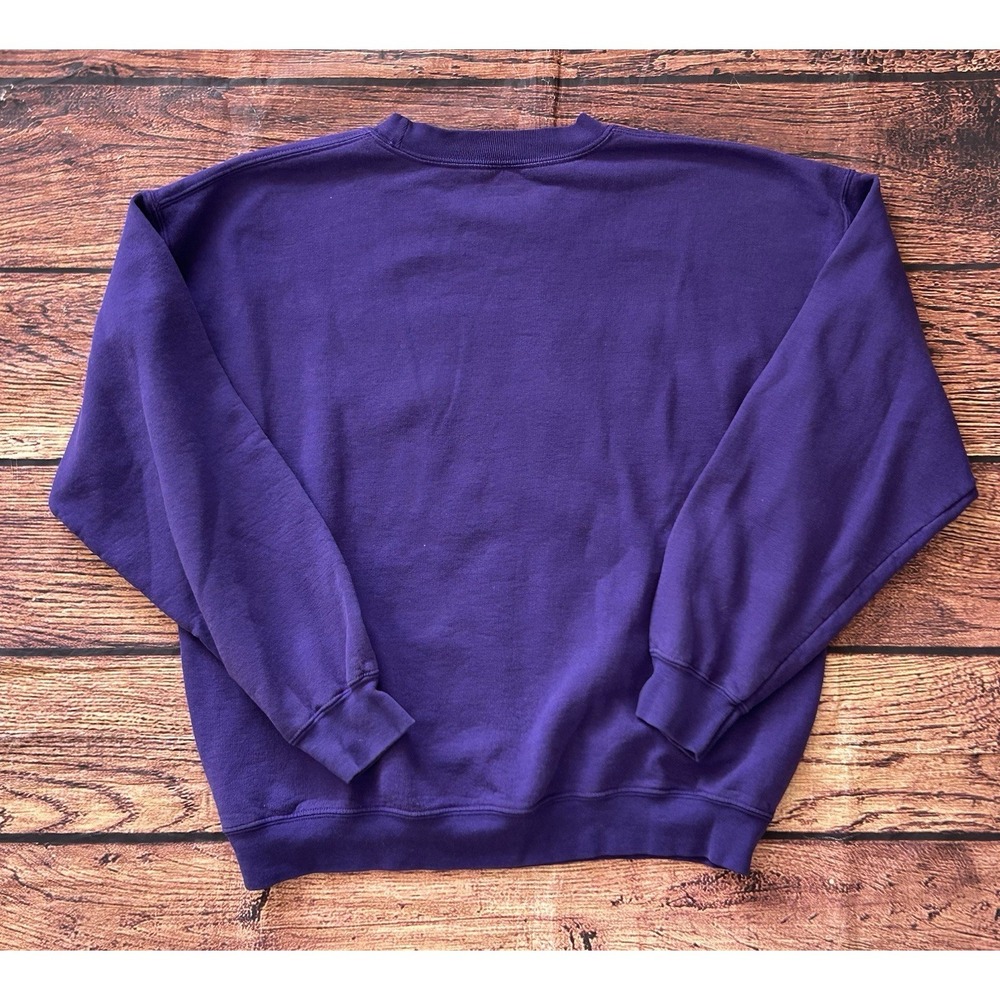 Vintage Purple Washington Huskies Gilden‎ College Football 2013 sweatshirt - Picture 6 of 10